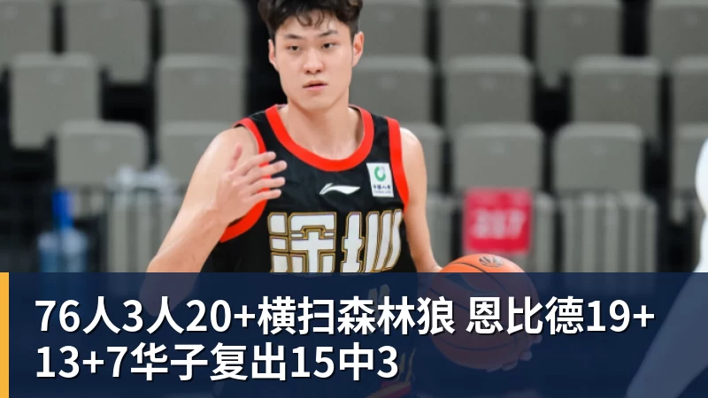 NBA下注76人3人20+横扫森林狼 恩比德19+13+7华子复出15中3